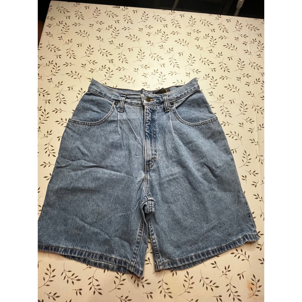 Eddie Bauer Vintage High Waisted Denim Shorts Mom 90s USA Made Blue 10
